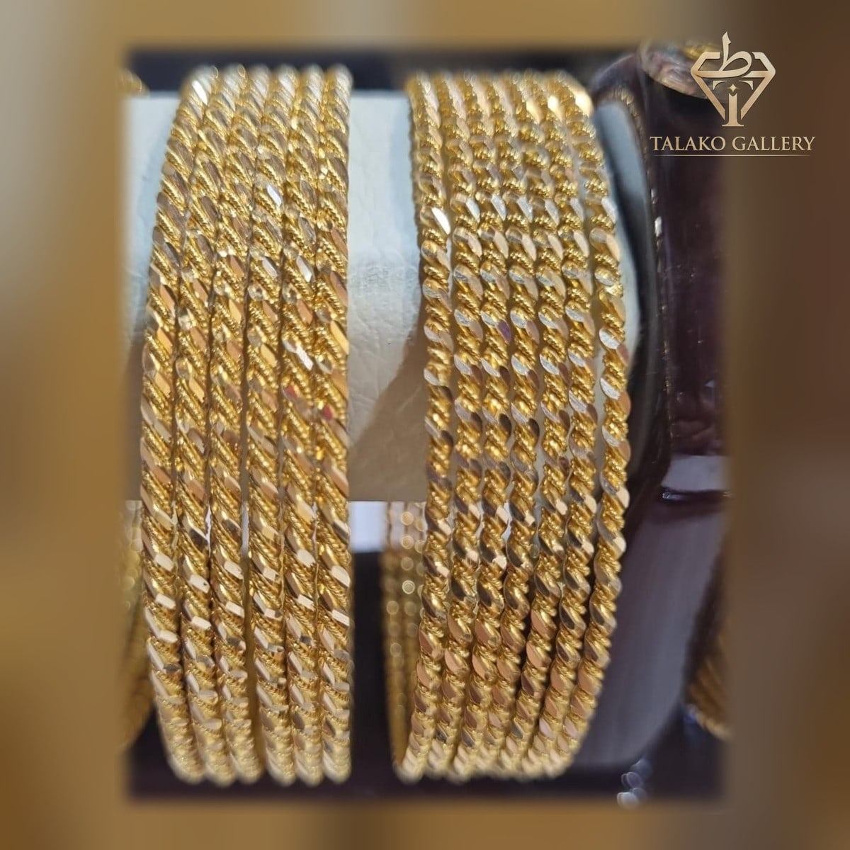 النگو پیچ تک‌تابیده — طلای ۱۸ عیار، وزن ۶ گرم